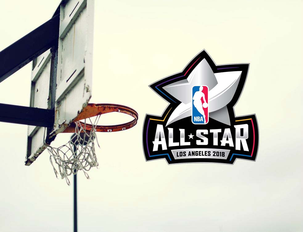 nba all star ilustracija